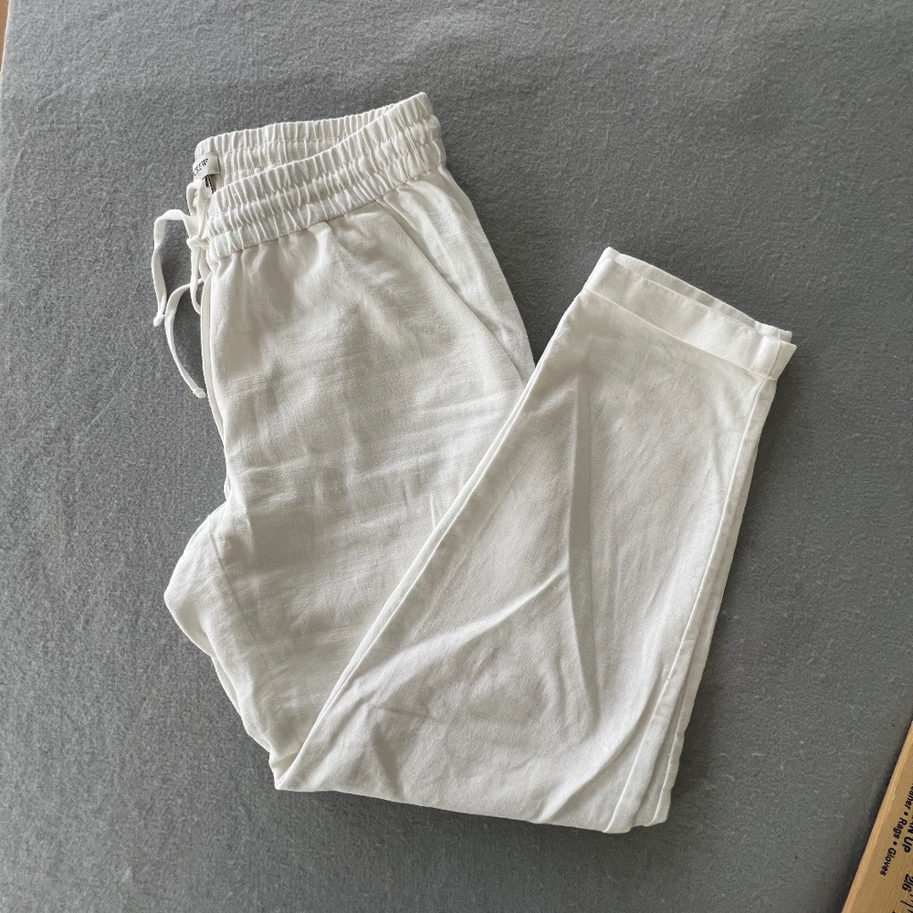 J.Crew Linen drawstring pants